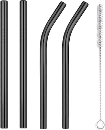 Smoothie straws metal reusable - straws,