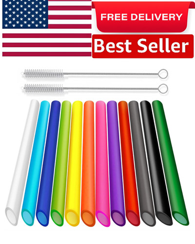 Jumbo reusable smoothie straws - jumbo,