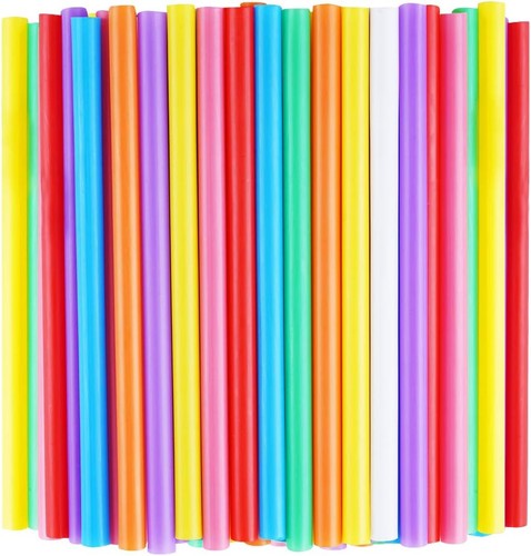 100 pcs jumbo smoothie straws - jumbo,