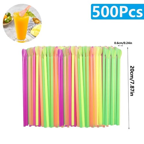 Reusable drink spoon straws - reusable,