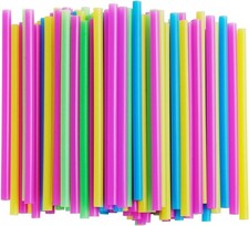 100 Pcs Jumbo Milkshake Straws