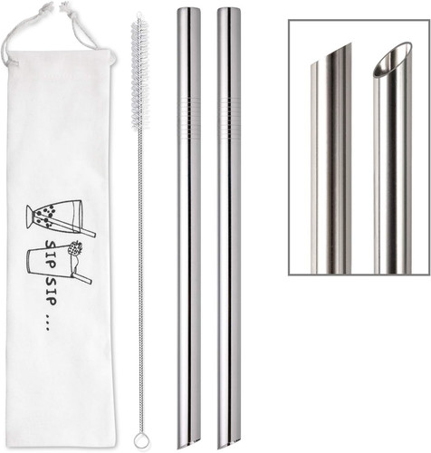 Jumbo reusable smoothie straws - jumbo,