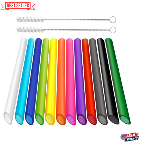 Jumbo reusable smoothie - reusable, straws