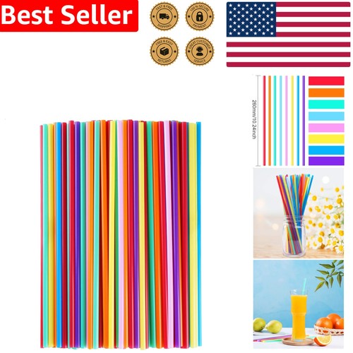 Drinking straws 100ct - straws, long