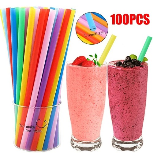 100pcs 11mm thick boba - 11mm, straws