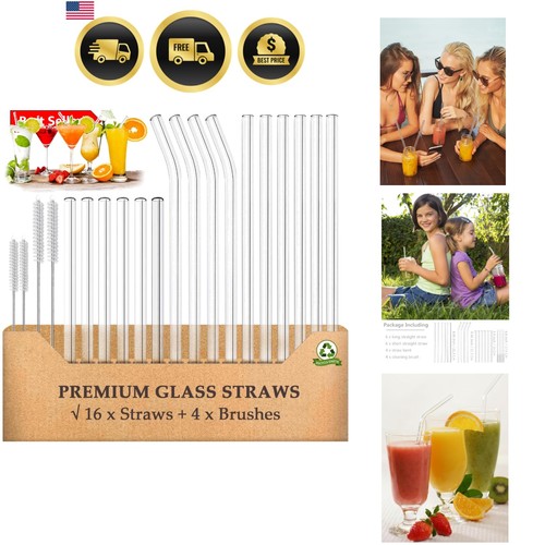 Glass straws drinking - straws,