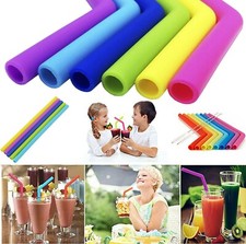 6PCS Silicone Drinking Straws