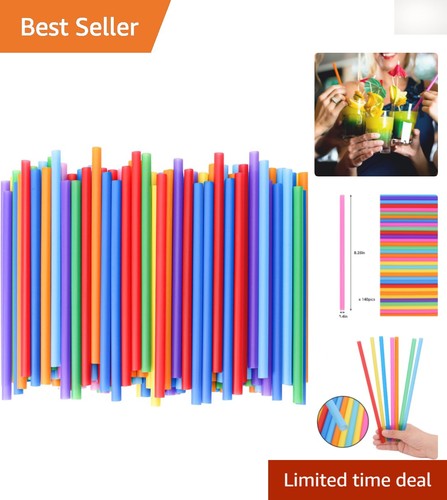 Colorful jumbo straws - colorful,