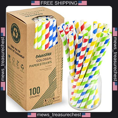 Inch colossal paper straws - 8.5,