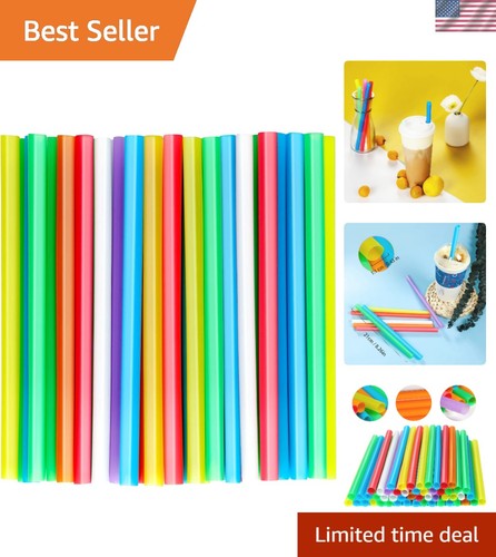 Pcs jumbo smoothie straws - 50,