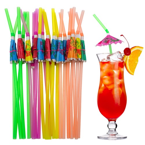 100pcs drink straws paper - 100pcs,